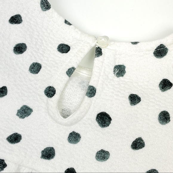 🐯2/$15🐯 ZARA Baby White Black Polka Dot Dress - Picture 6 of 13